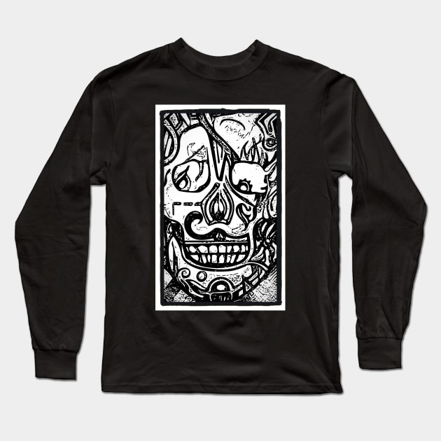 Mr. skully design Long Sleeve T-Shirt by Radrenart